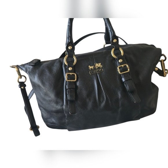 Coach Juliette Black Leather Bag - Picture 1 of 16
